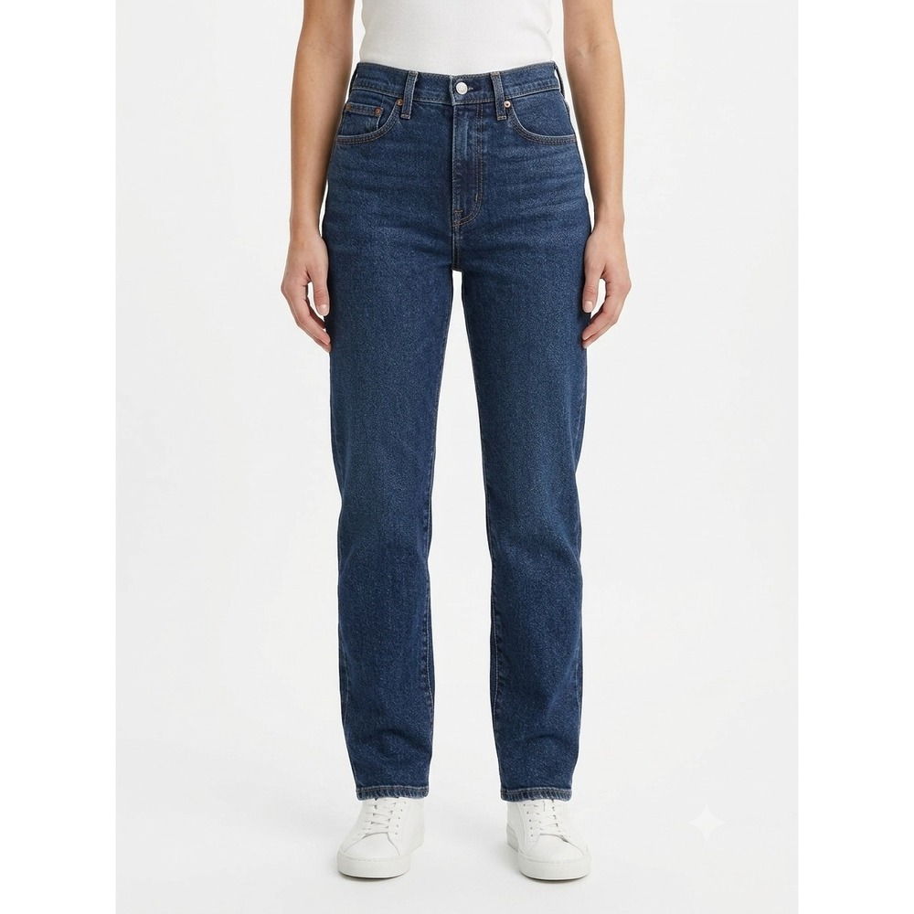 Madewell The Momjean Womens 26 Blue Denim High Rise Classic 5-Pocket Jeans